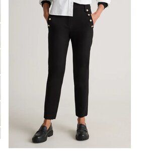 Quince Ultra-Stretch Ponte Straight Leg Mariner Pants Black XL